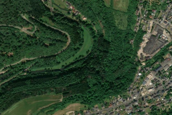 Imagem de satélite da zona de Kyll (Speicher)