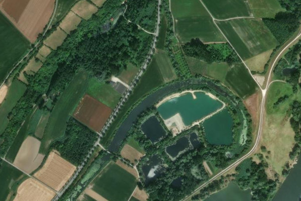 Imagem de satélite da zona de Kels (Irnsing)
