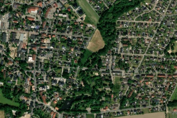 Imagem de satélite da zona de Oste (Sittensen)