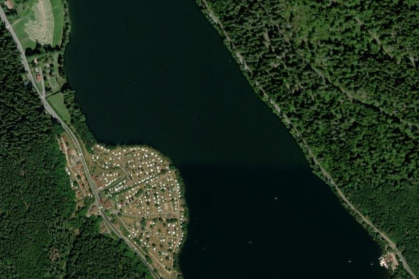 Imagem de satélite da zona de Lac de Longemer