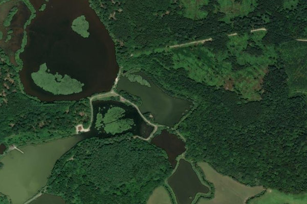 Imagem de satélite da zona de Bel Eaux (Belsaules)