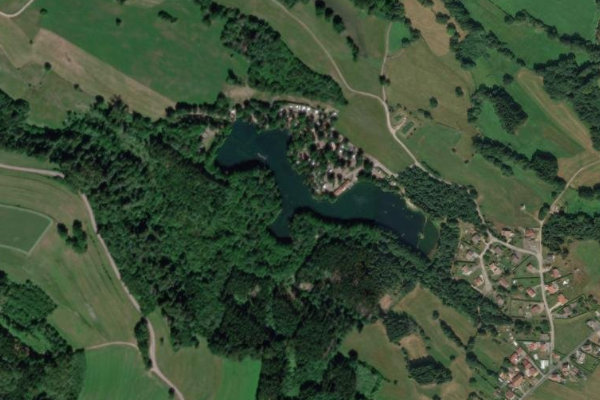 Imagem de satélite da zona de Lac de Messires