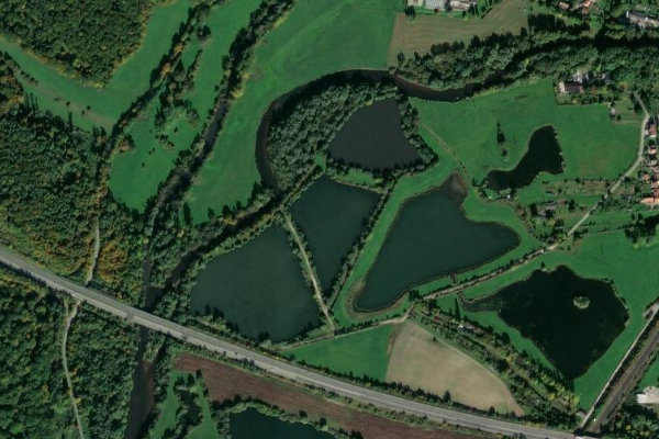 Imagem de satélite da zona de Lunéville