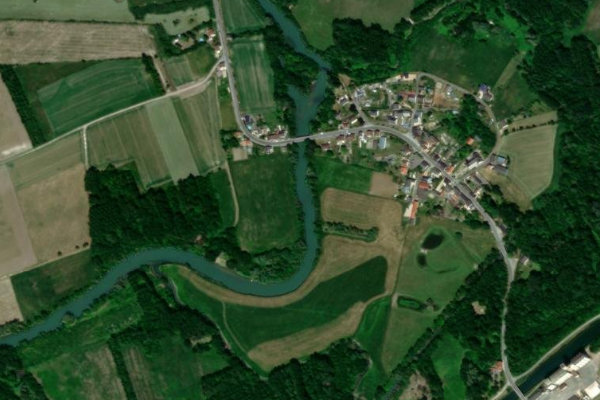 Imagem de satélite da zona de L'Aisne (Balham)