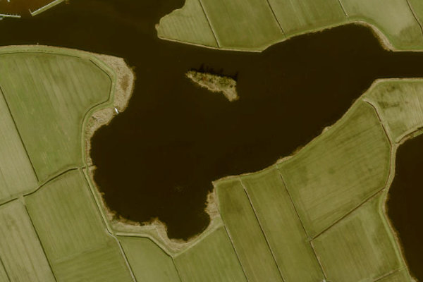 Imagem de satélite da zona de De Geeuw
