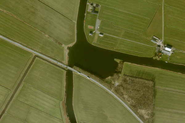Imagem de satélite da zona de Lange Sleat