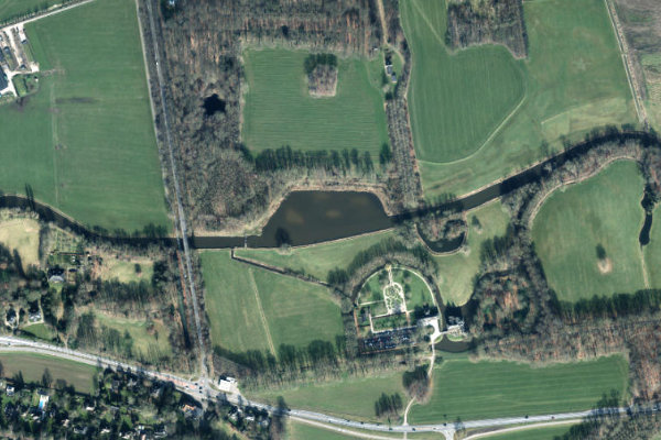 Imagem de satélite da zona de Berkel (Warnsveld)