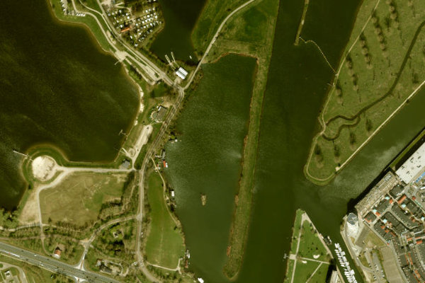Imagem de satélite da zona de Donkernack