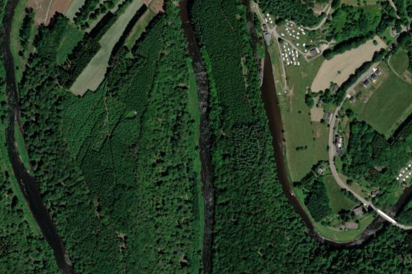 Imagem de satélite da zona de Semois (Herbeumont)