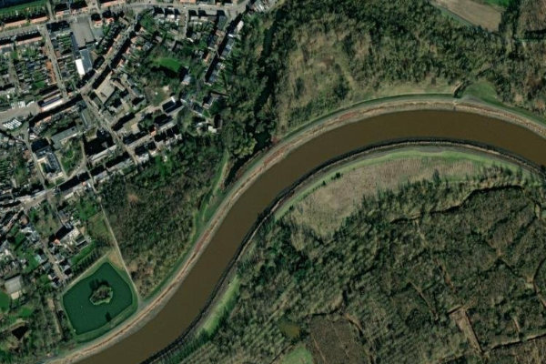 Imagem de satélite da zona de Dijle (Rumst)