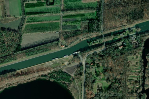 Imagem de satélite da zona de Rauwput (Dessel)