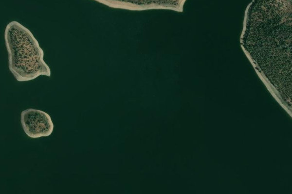 Imagem de satélite da zona de Embalse de Cijara