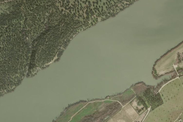 Imagem de satélite da zona de Embalse de Cazalegas