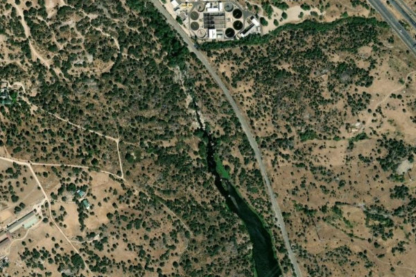 Imagem de satélite da zona de Arroyo Osé (Collado-Villalba)