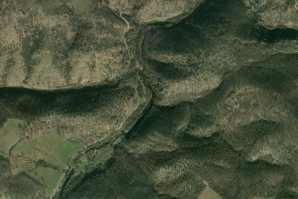 Imagem de satélite da zona de Biserska (Harmanli)
