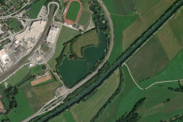 Imagem de satélite da zona de Zeiringer Teich
