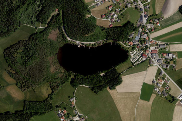 Imagem de satélite da zona de Holzöstersee
