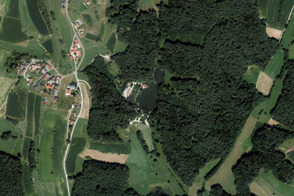 Imagem de satélite da zona de Trifthanslteich