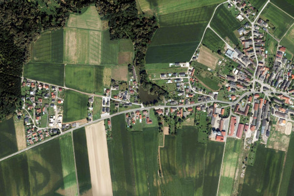 Imagem de satélite da zona de Fischteich ESV Weitendorf