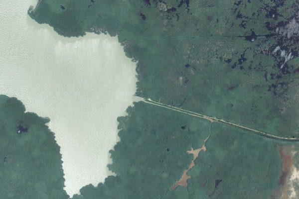 Imagem de satélite da zona de Illmitz