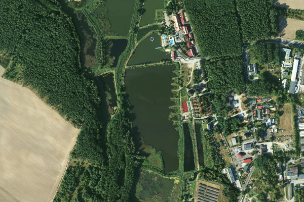 Imagem de satélite da zona de Kormoran Sulęcin