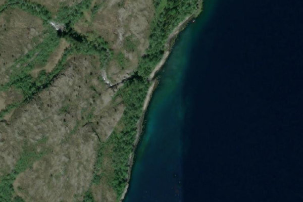 Imagem de satélite da zona de Engjvika