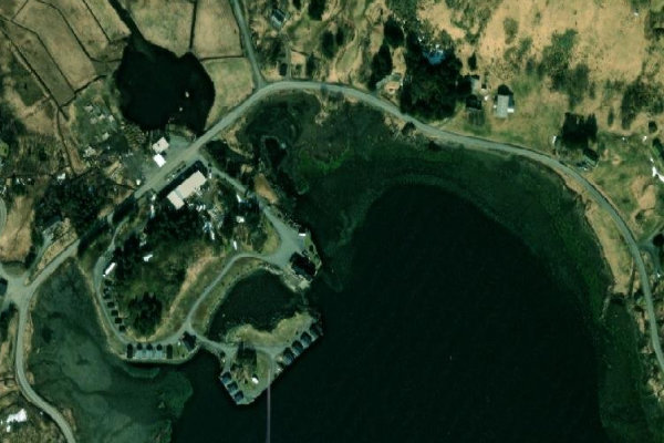 Imagem de satélite da zona de Kongsjordpollen