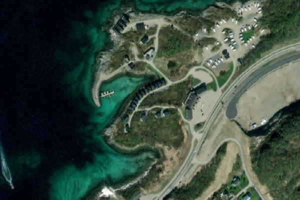 Imagem de satélite da zona de Nordneset
