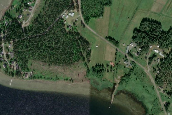 Imagem de satélite da zona de Bodudden