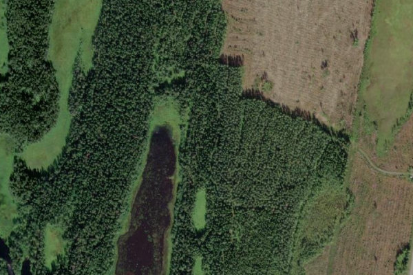 Imagem de satélite da zona de Edenborgsviken