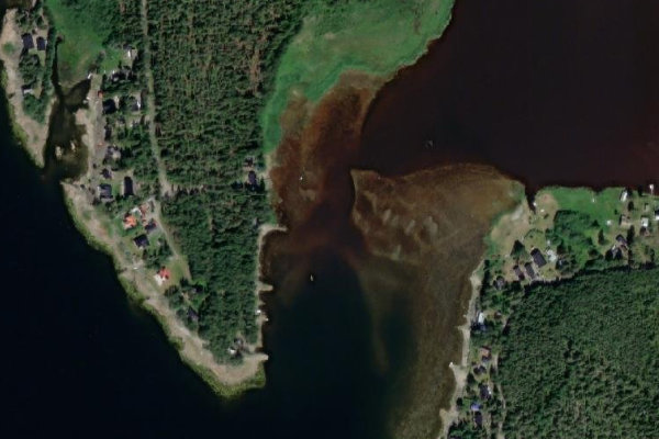Imagem de satélite da zona de Krikeviken