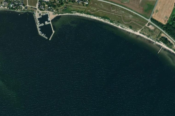 Imagem de satélite da zona de Skåre hamn