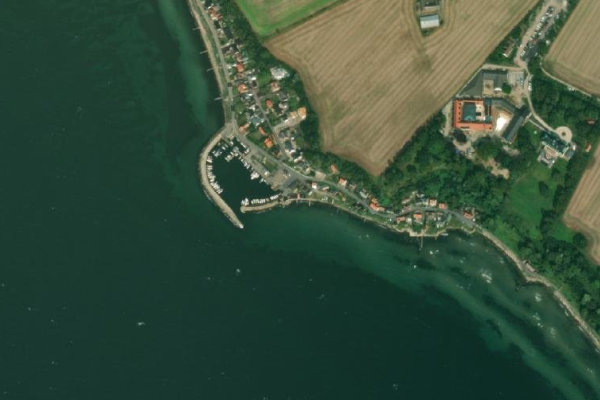 Imagem de satélite da zona de Ålabodarnas hamn