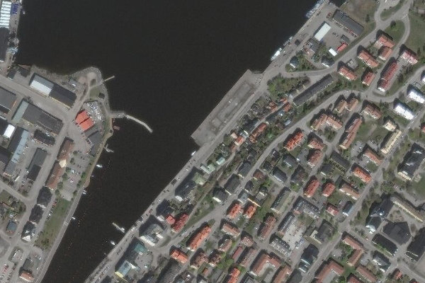 Imagem de satélite da zona de Båtmacken