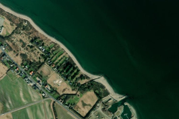 Imagem de satélite da zona de Remmerstrand Jollehavn
