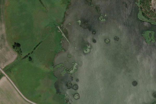 Imagem de satélite da zona de Isnäsviken