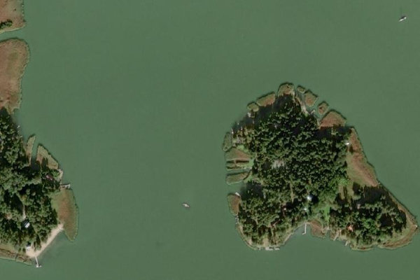 Imagem de satélite da zona de Markkistennokka