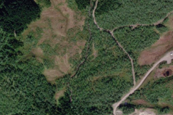 Imagem de satélite da zona de Vikelva