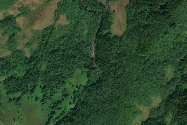 Imagem de satélite da zona de Tennelva