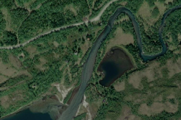 Imagem de satélite da zona de Spilderdalselva