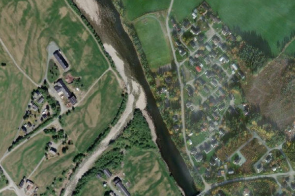 Imagem de satélite da zona de Orkla – Reisa