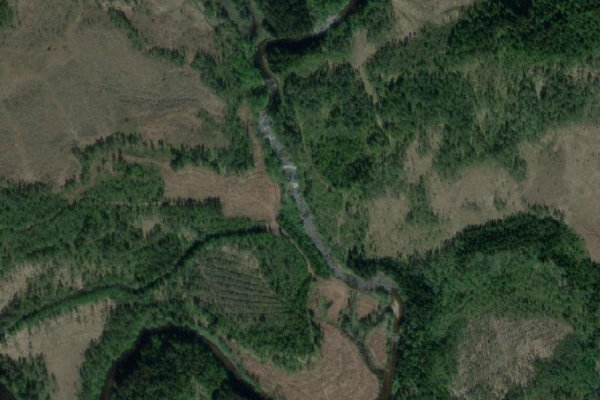 Imagem de satélite da zona de Røa