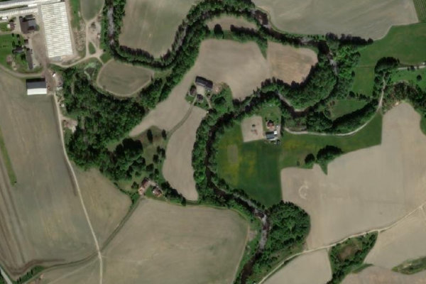 Imagem de satélite da zona de Lierelva – Lier