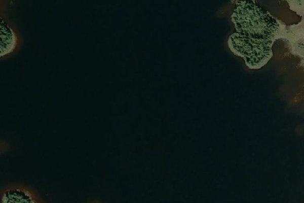 Imagem de satélite da zona de Ainasjärvi