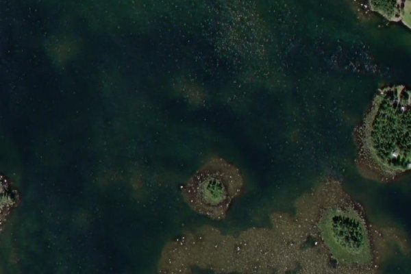 Imagem de satélite da zona de Sällá