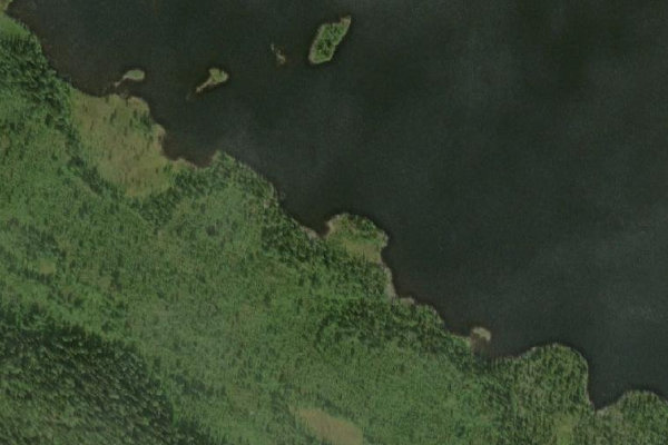 Imagem de satélite da zona de Väster-Rissjön
