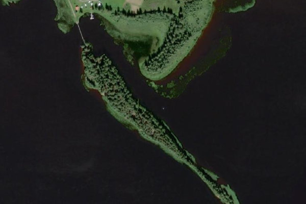 Imagem de satélite da zona de Burträsket