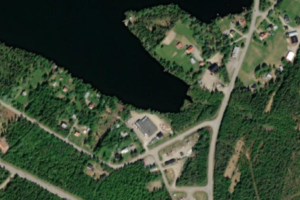 Imagem de satélite da zona de Viskasjön