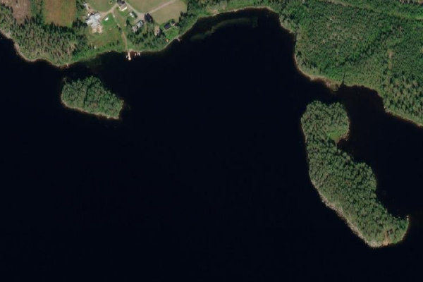 Imagem de satélite da zona de Önskasjön