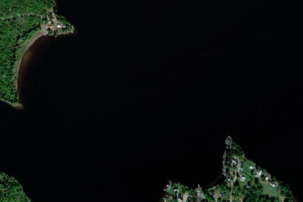Imagem de satélite da zona de Billsjösjön